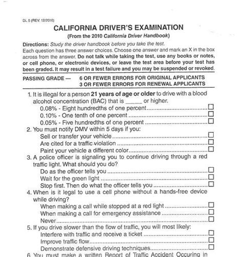 40 hard test questions sample for ca test|california driver's license test questions.